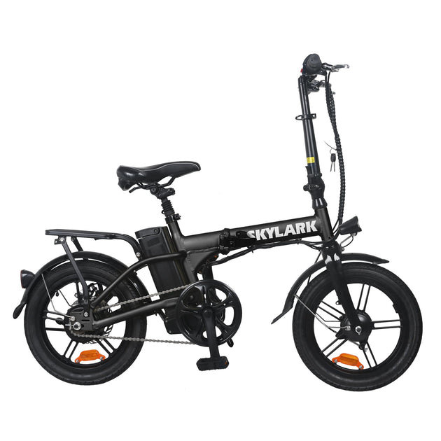 NAKTO Skylark 16-inch electric bicycle with step-through frame, battery pack, and urban styling