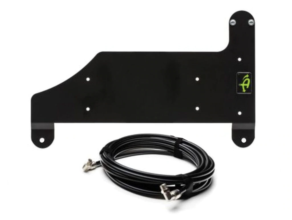 Overland Vehicle Systems Up Down Air mounting bracket for ARB twin compressor installed under Jeep passenger seat