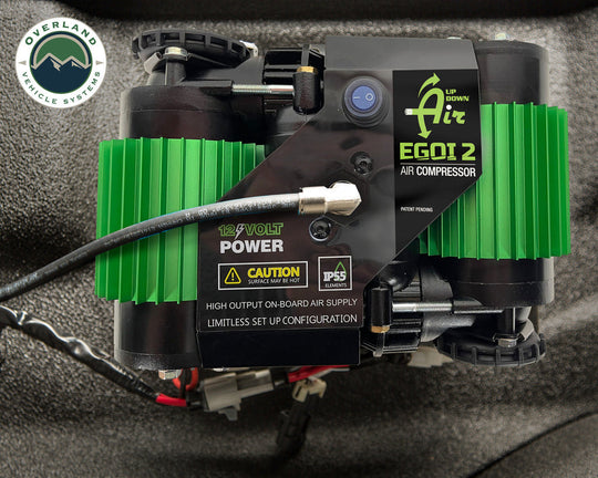 Overland Vehicle Systems EGOI Permanent On Board Dual Motor Air Compressor System 6.1 CFM