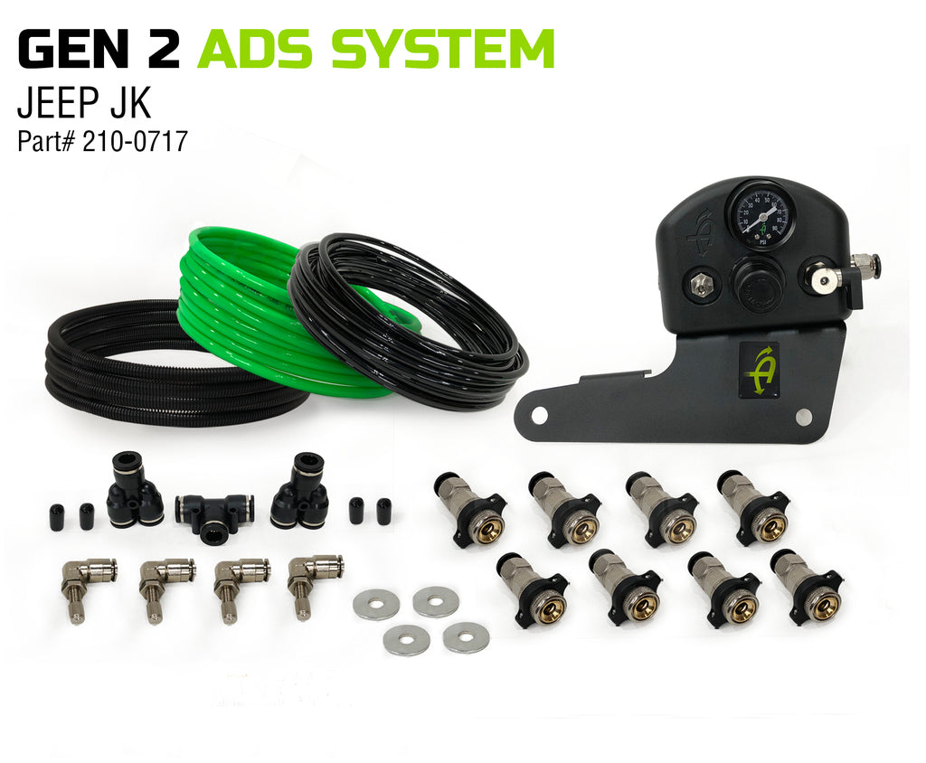 Overland Vehicle Systems 4 Tire Inflation System For Jeep Wrangler