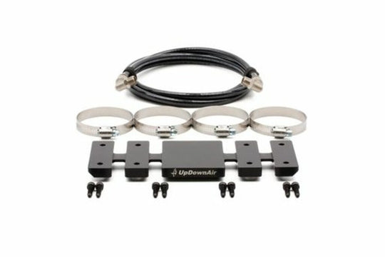 Overland Vehicle Systems UTV compressor bracket kit mounted securely with professional-grade hardware