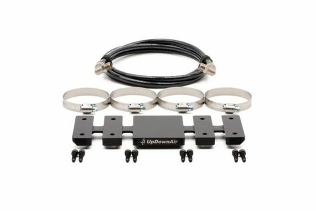 Overland Vehicle Systems UTV compressor bracket kit mounted securely with professional-grade hardware