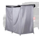 Overland HD Nomadic shower privacy room attached to vehicle side with mesh windows and durable fabric enclosure