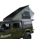 Overland Vehicle Systems MagPak camper shell tent combo installed on pickup truck with rooftop tent deployed