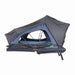 Overland Vehicle Systems XD Sherpa soft shell roof top tent mounted on vehicle with coverless design and ladder extended